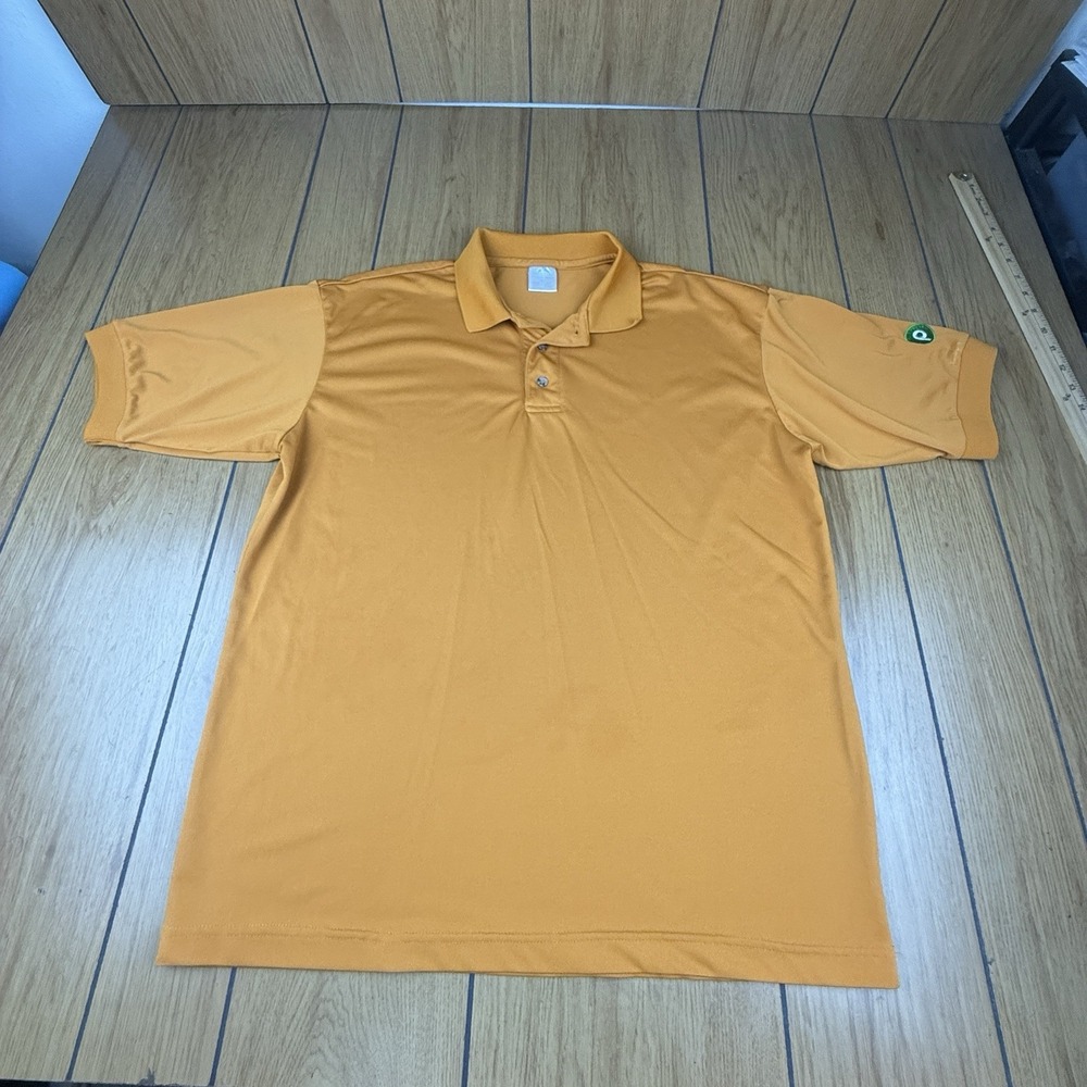Publix Polo Shirt Men M Supermarket Official Food Employee Orange grocery